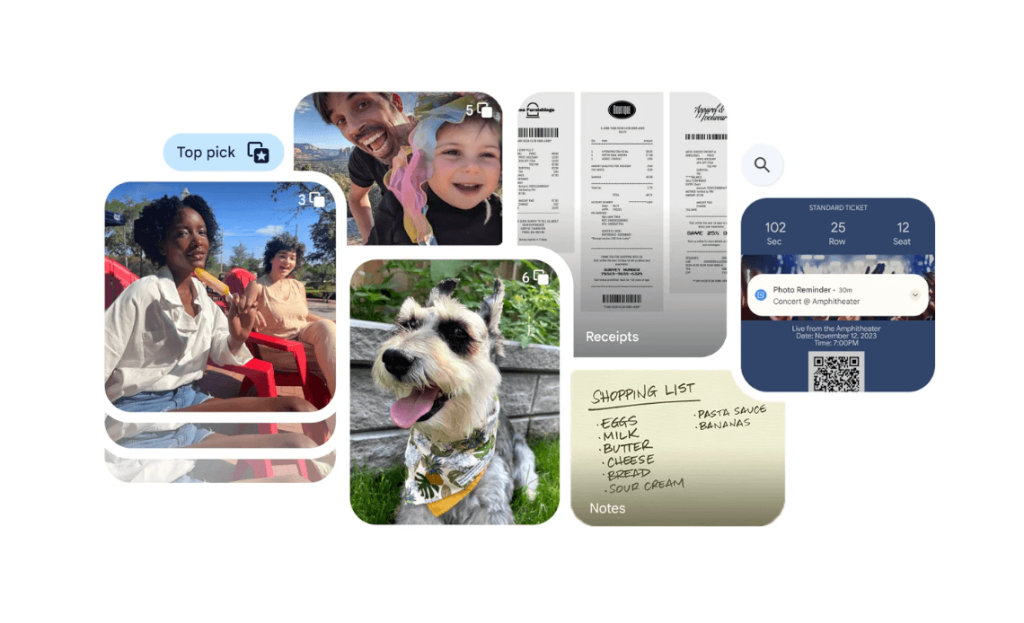 Google Photos with AI functions