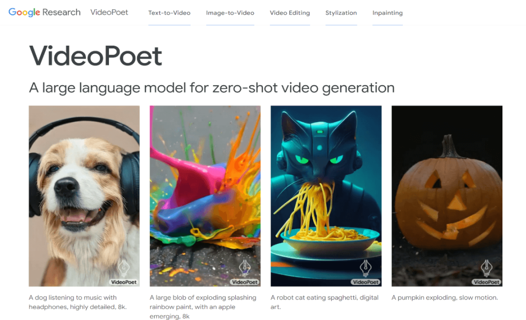 Google's Video Poet